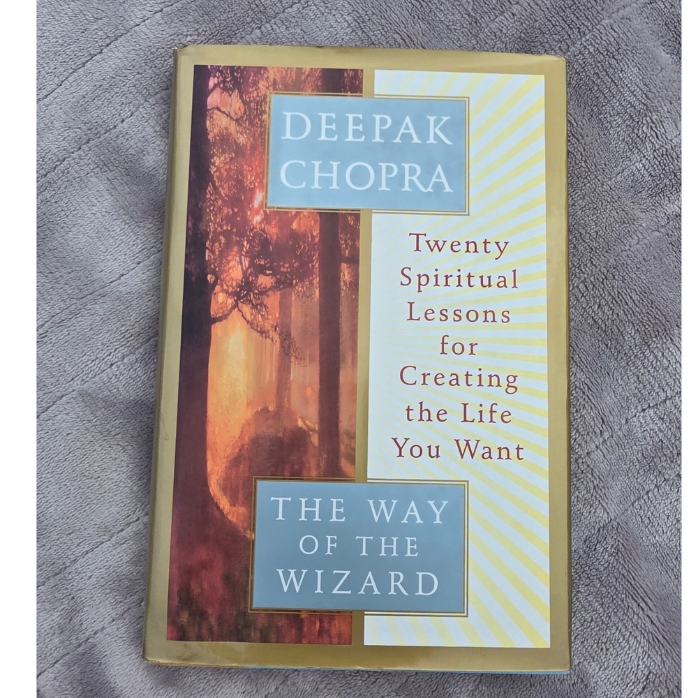 Deepak Chopra The Way of the Wizard Spiritual Lessons Book hardcover dustcover